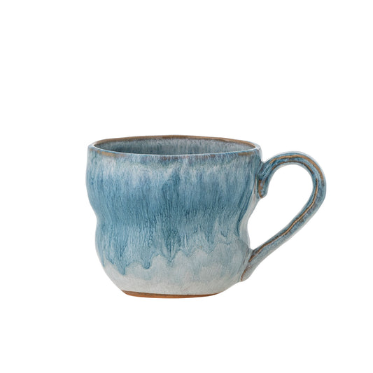 Creative Collection Nara Tasse, Blau, Steingut