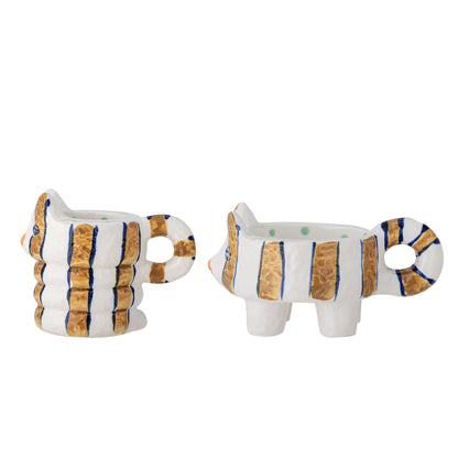Bloomingville Caty Kerzenhalter, Braun, Steingut