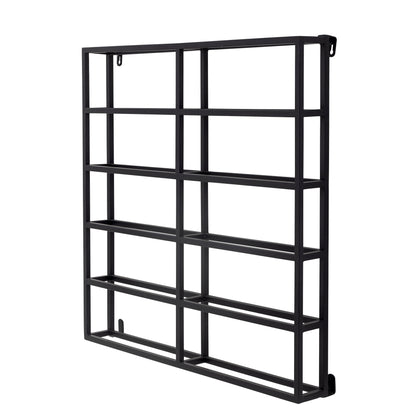Bloomingville Magne Weinregal, Schwarz, Metall