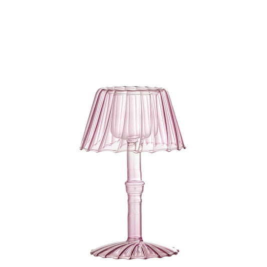 Bloomingville Cisco Teelichthalter, Rose, Glas