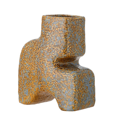 Bloomingville Ollia Vase, Braun, Steingut