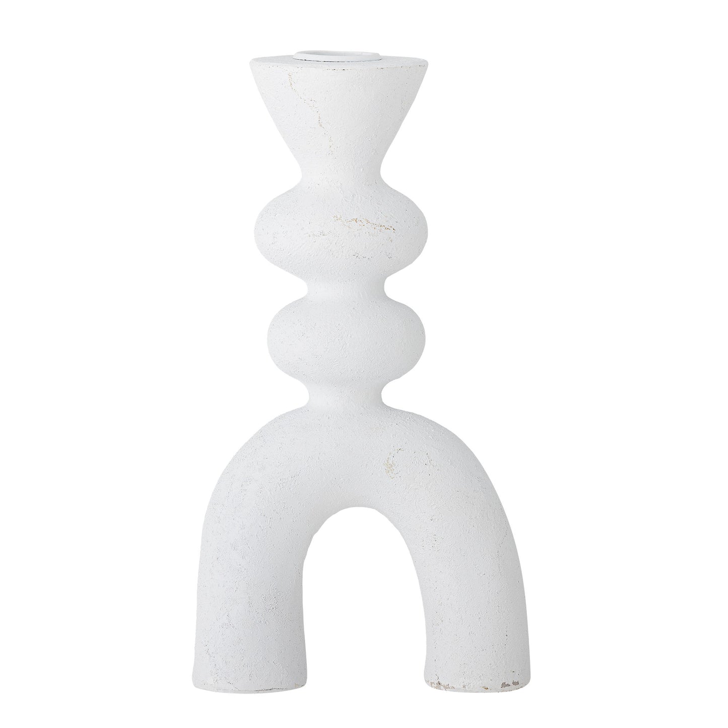 Bloomingville Syra Kerzenhalter, Weiß, Polyresin