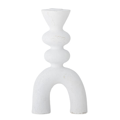 Bloomingville Syra Kerzenhalter, Weiß, Polyresin
