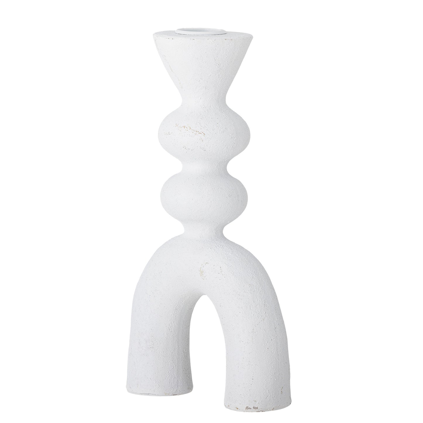 Bloomingville Syra Kerzenhalter, Weiß, Polyresin