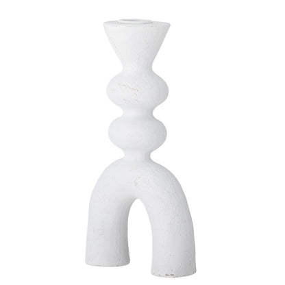 Bloomingville Syra Kerzenhalter, Weiß, Polyresin