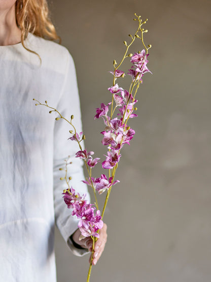 Bloomingville Orchid Stiel, Rose, Künstliche Blumen