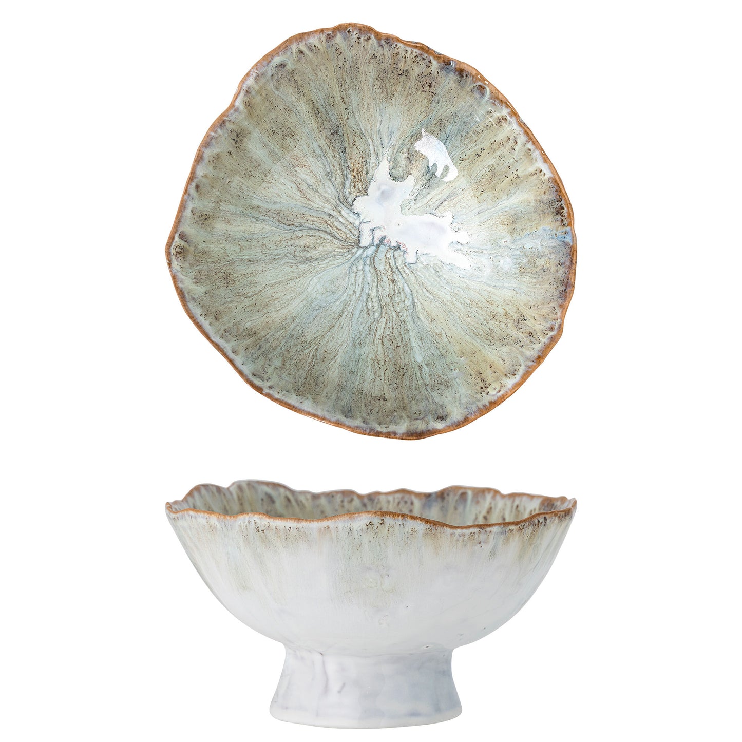 Bloomingville Joby Schale, Blue, Steingut