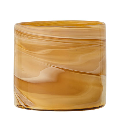 Bloomingville Sylas Teelichthalter, Orange, Glas