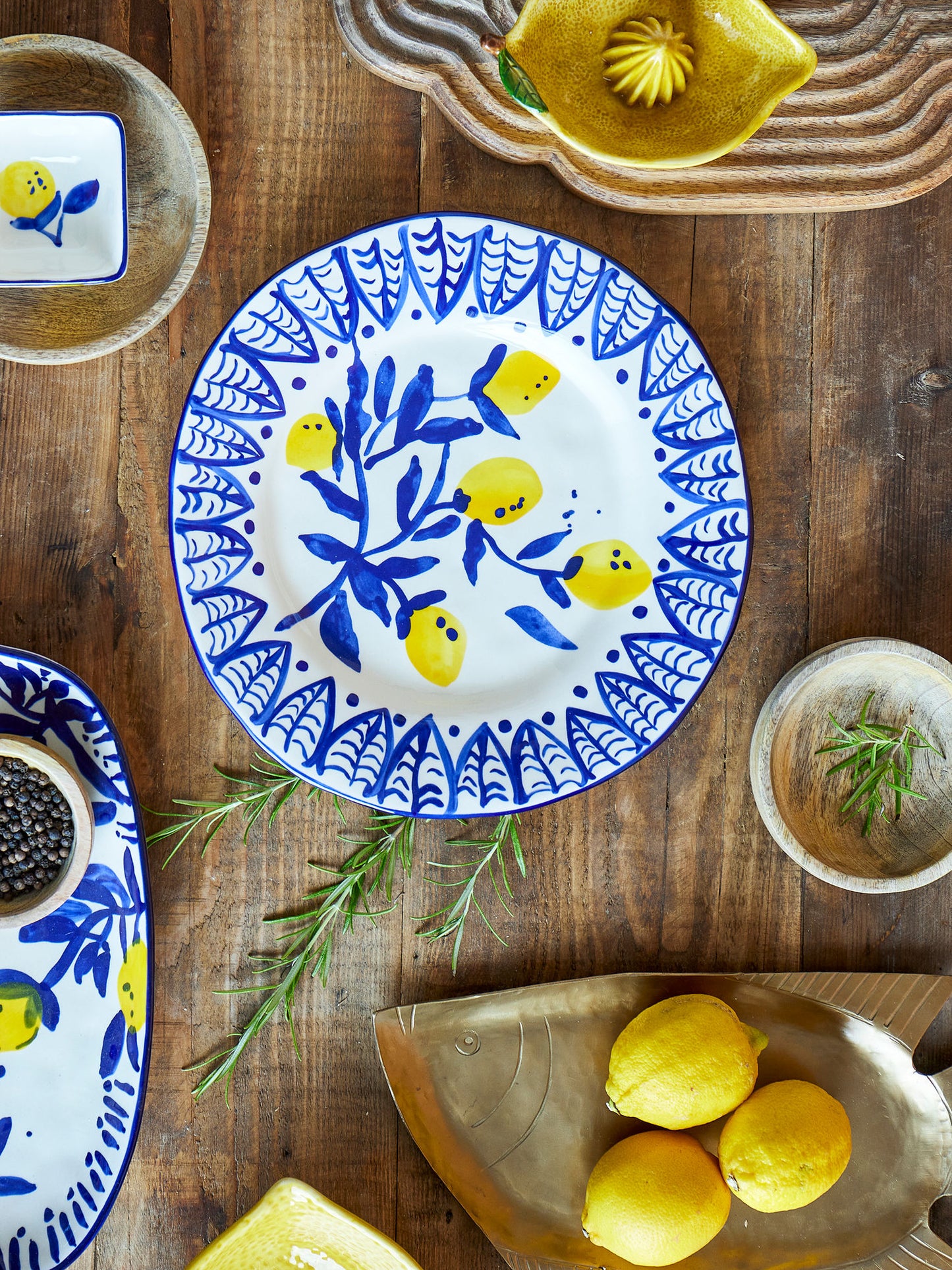 Creative Collection Maxima Teller, Blue, Steingut