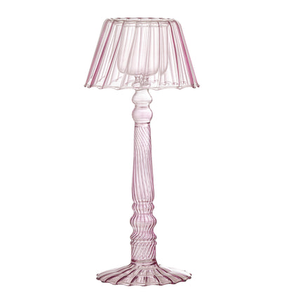 Bloomingville Cisco Teelichthalter, Rose, Glas