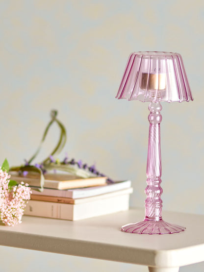 Bloomingville Cisco Teelichthalter, Rose, Glas