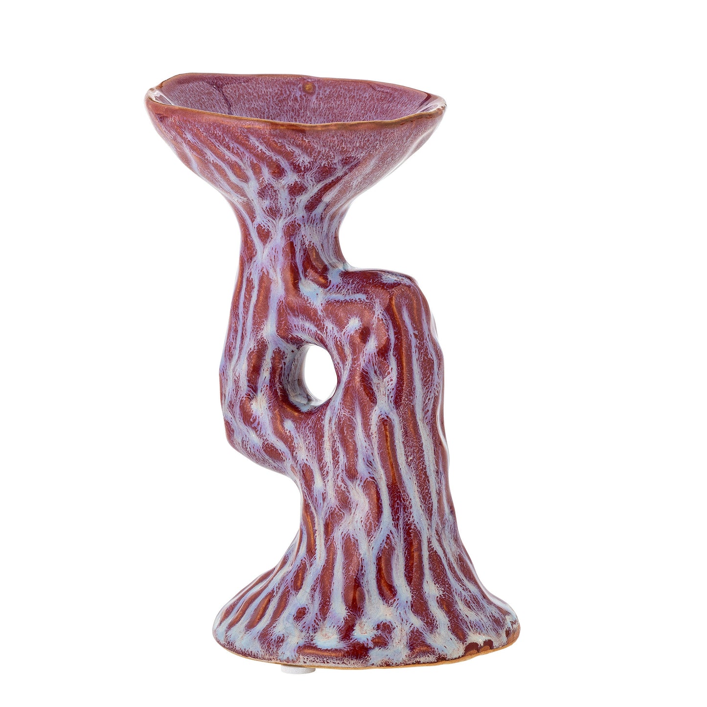 Bloomingville Ivalie Kerzenhalter, Pink, Steingut
