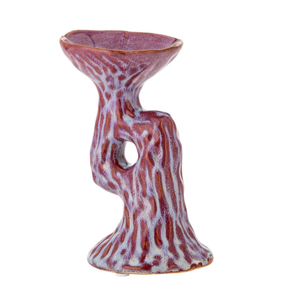 Bloomingville Ivalie Kerzenhalter, Pink, Steingut
