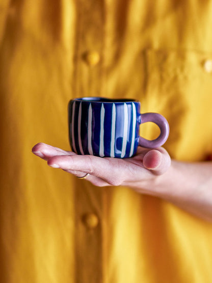 Bloomingville Nini Tasse, Blau, Steingut