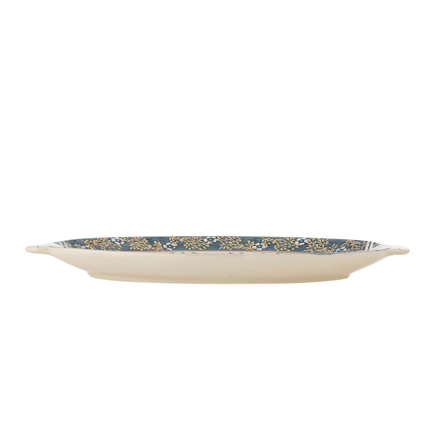 Bloomingville Hezha Servierplatte, Blau, Steingut
