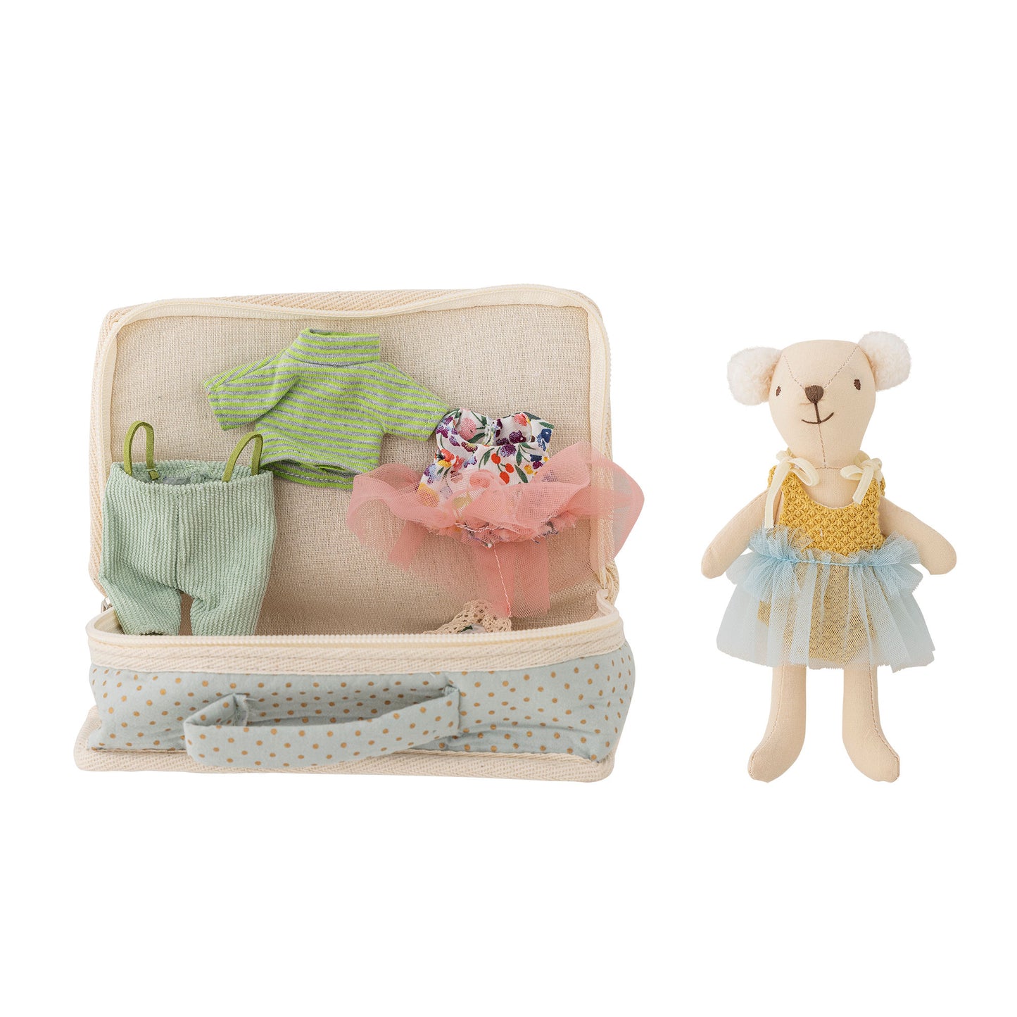 Bloomingville MINI Lara Puppe, Bunt, Polyester