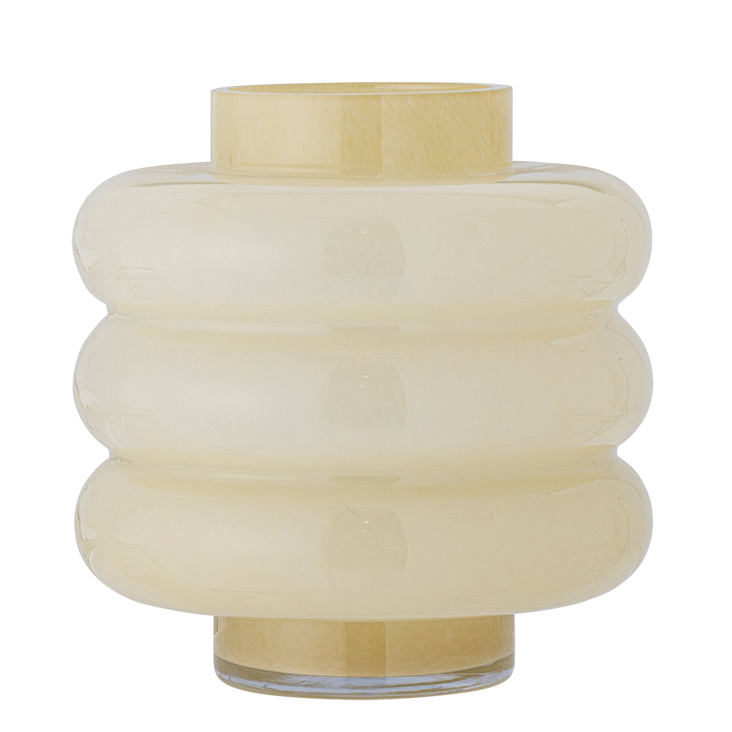 Bloomingville Sahara Vase, Gelb, Glas