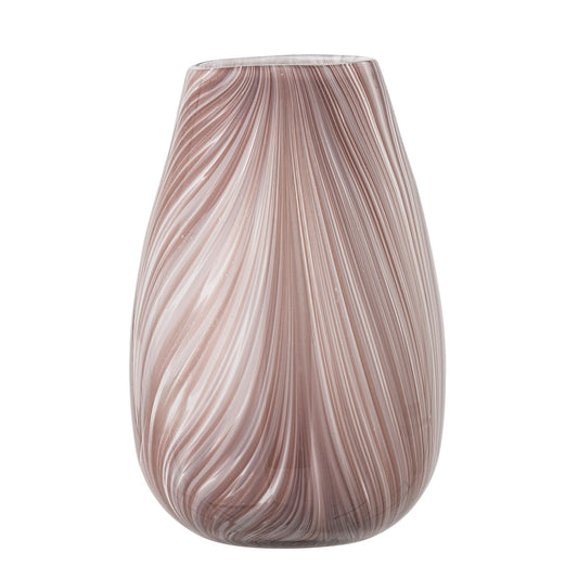 Bloomingville Ennis Vase, Rose, Glas
