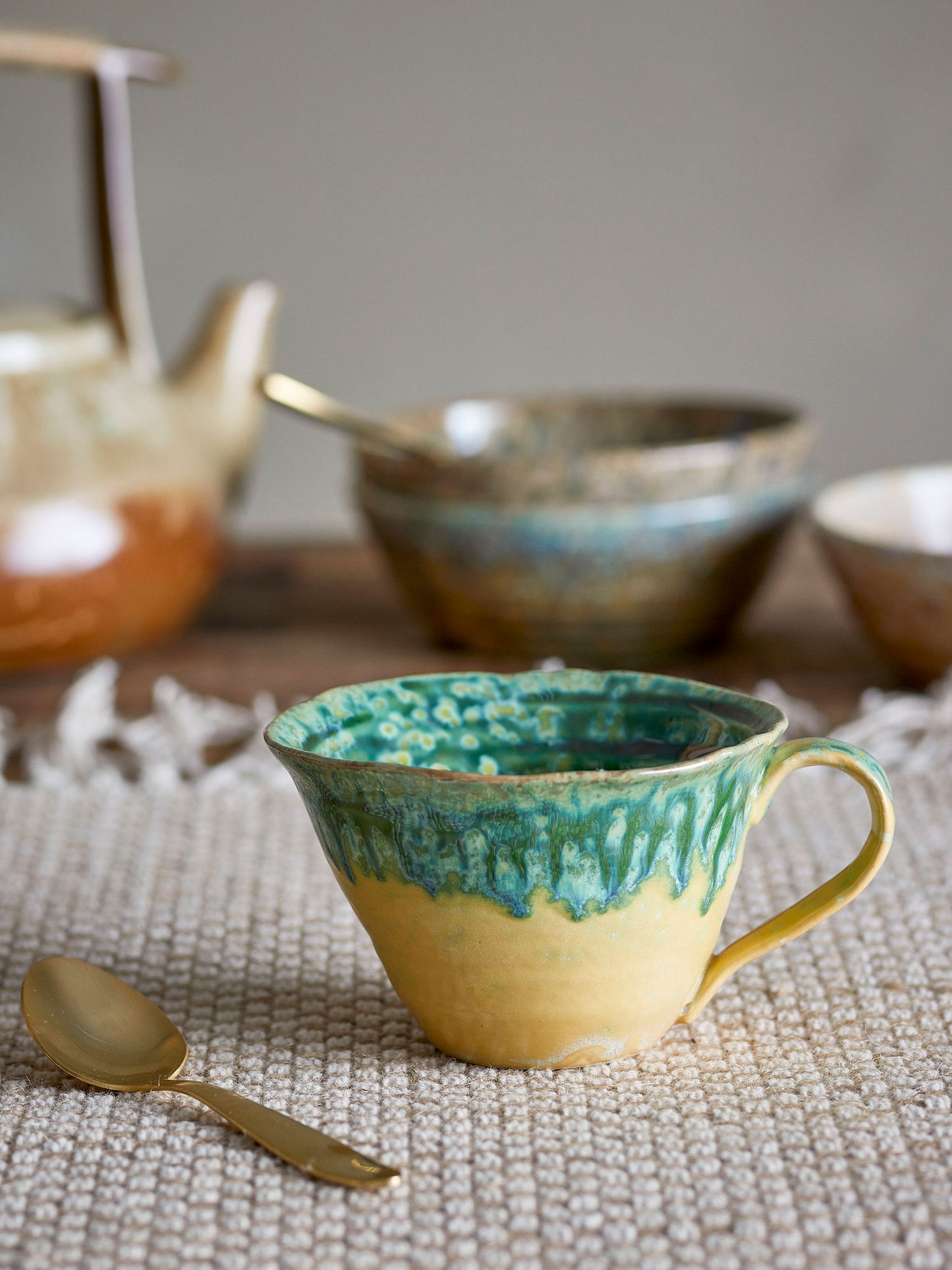 Bloomingville Milani Tasse, Grün, Steingut