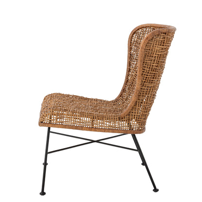 Bloomingville Somme Loungesessel, Natur, Rattan