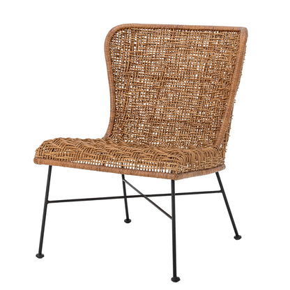 Bloomingville Somme Loungesessel, Natur, Rattan