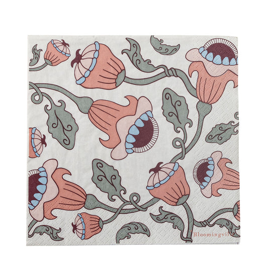 Bloomingville Fazila 20er Pack Serviette, Rose, FSC® Mix, Papier