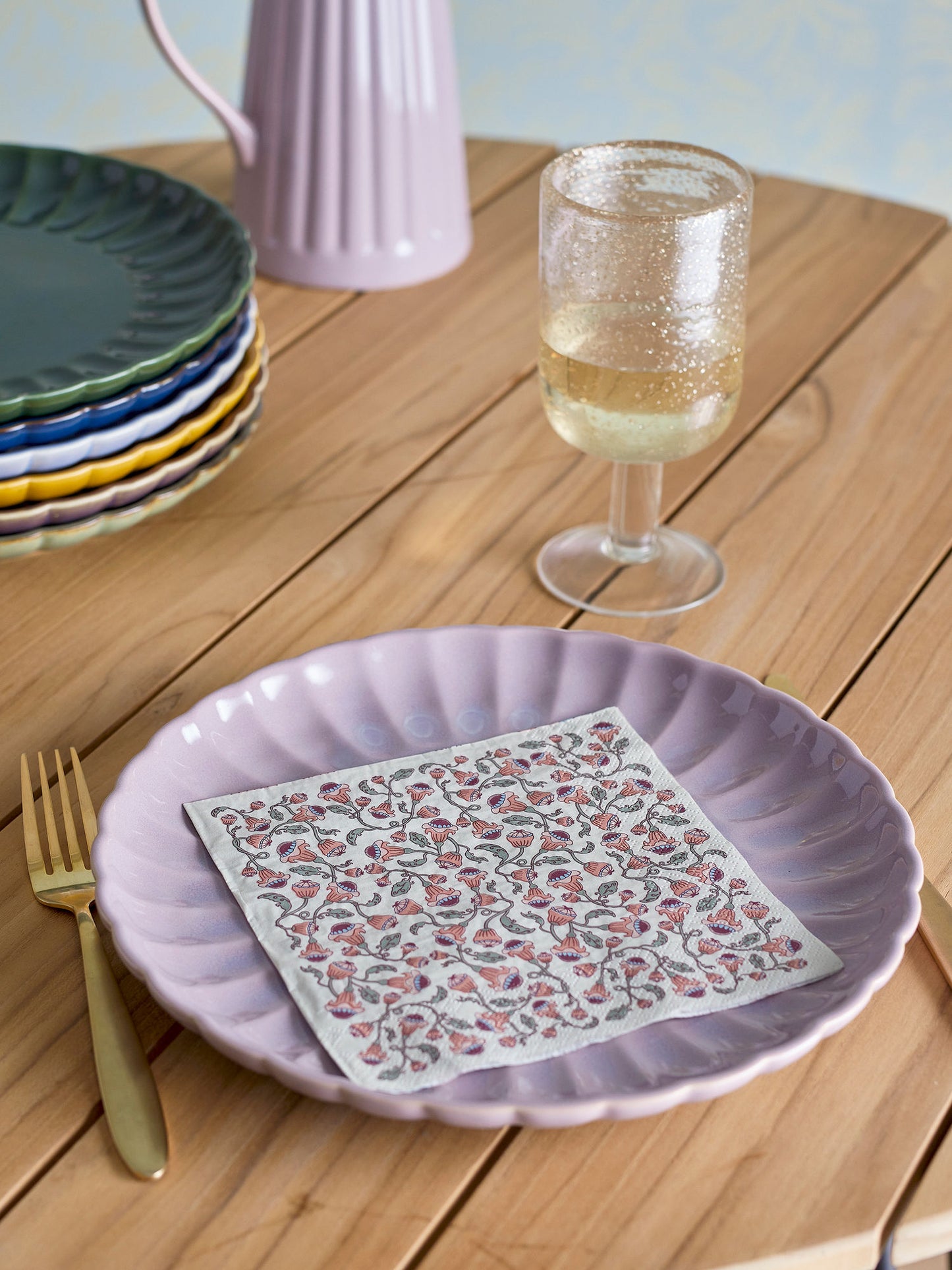 Bloomingville Fazila Serviette, Rose, FSC® Mix, Papier