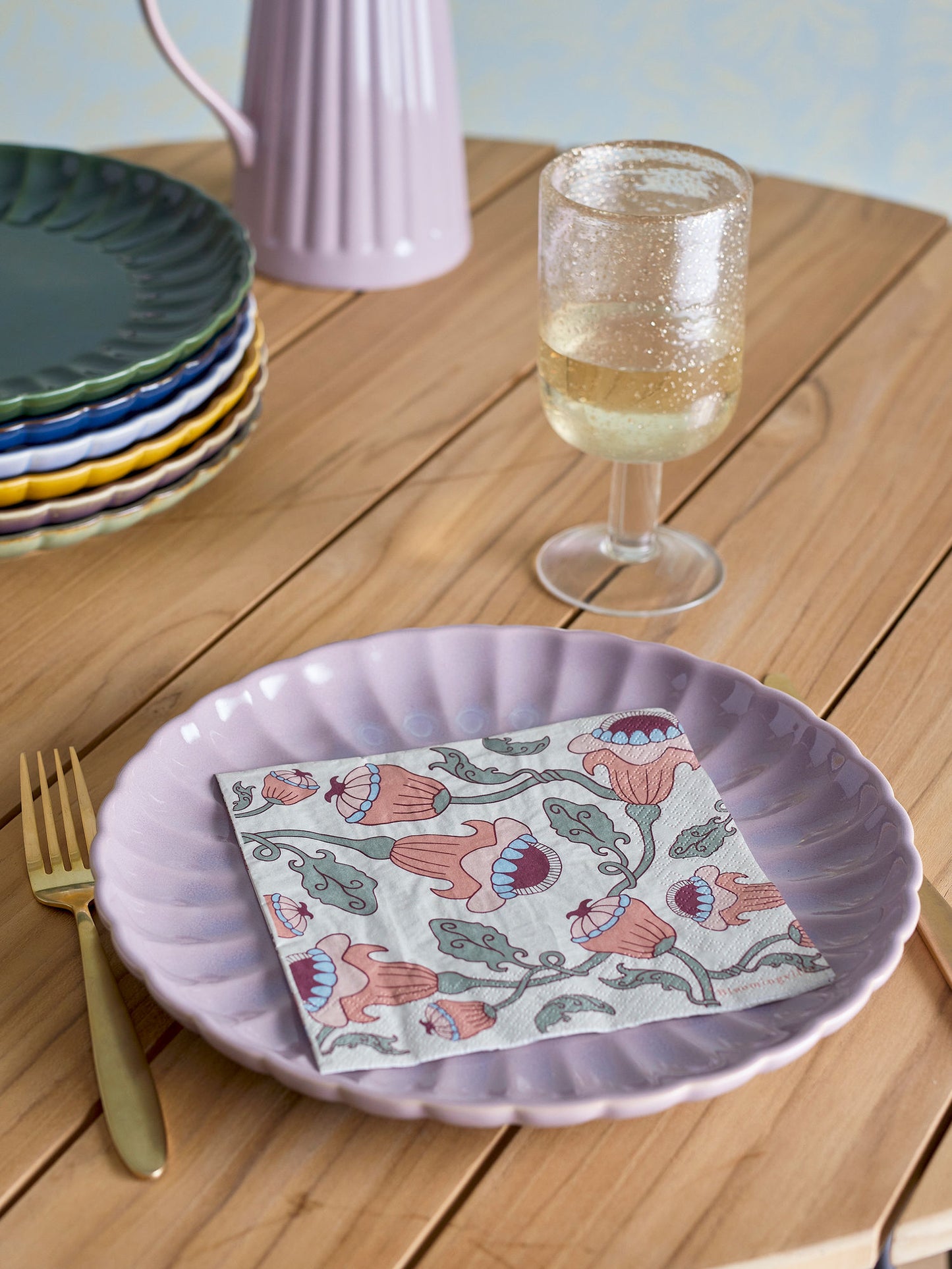 Bloomingville Fazila Serviette, Rose, FSC® Mix, Papier