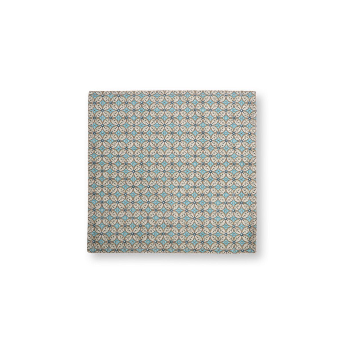 Set/4 Napkins Blooming Tales Bustani Khaki-Blue 40x40cm