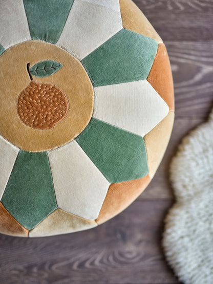 Bloomingville MINI Agnes Pouf, Bunt, Baumwolle