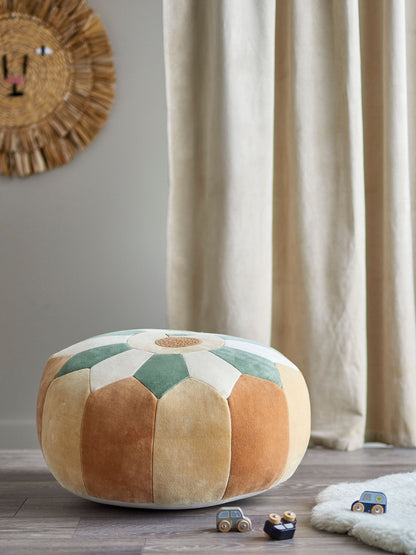 Bloomingville MINI Agnes Pouf, Bunt, Baumwolle