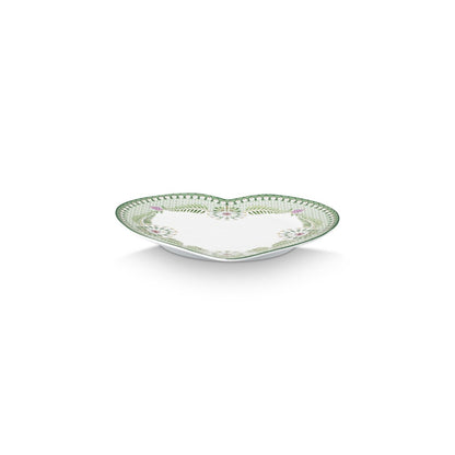Pip Studio Teller Heart Shape Plates Lily&Lotus Light Green 21.5cm