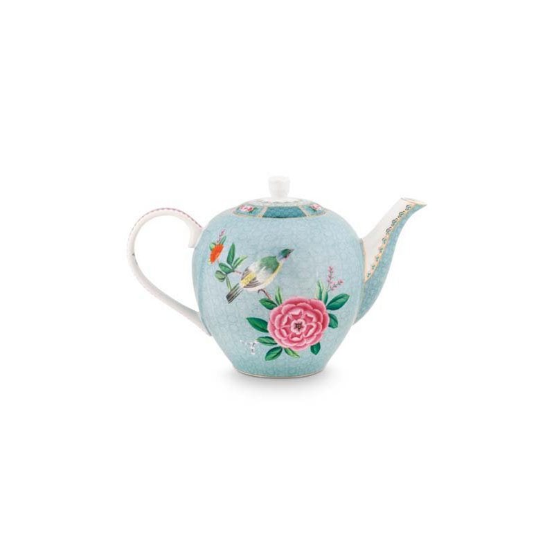 Tea Pot Large Blushing Birds Blue 1.6ltr