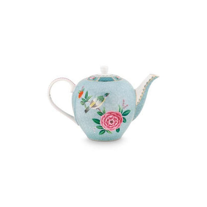 Tea Pot Large Blushing Birds Blue 1.6ltr