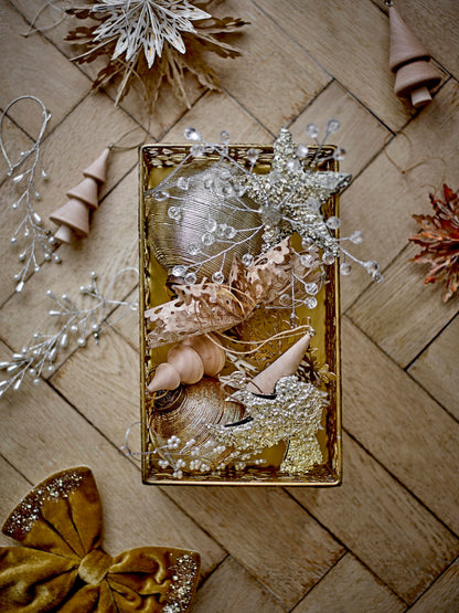 Bloomingville Nitin Ornament, Gold, Glas