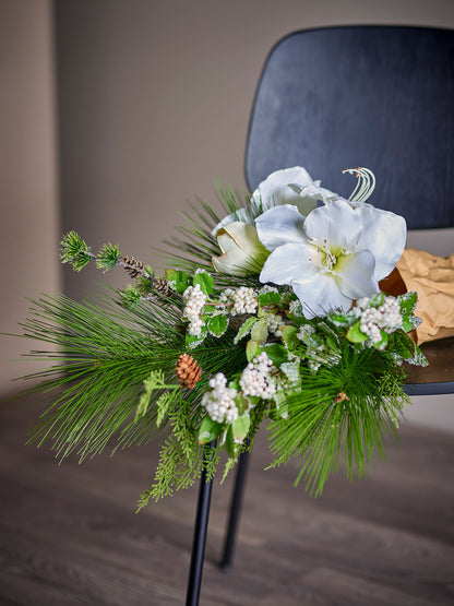Bloomingville Kristin Blumenstrauß, Weiß, Künstliche Blumen