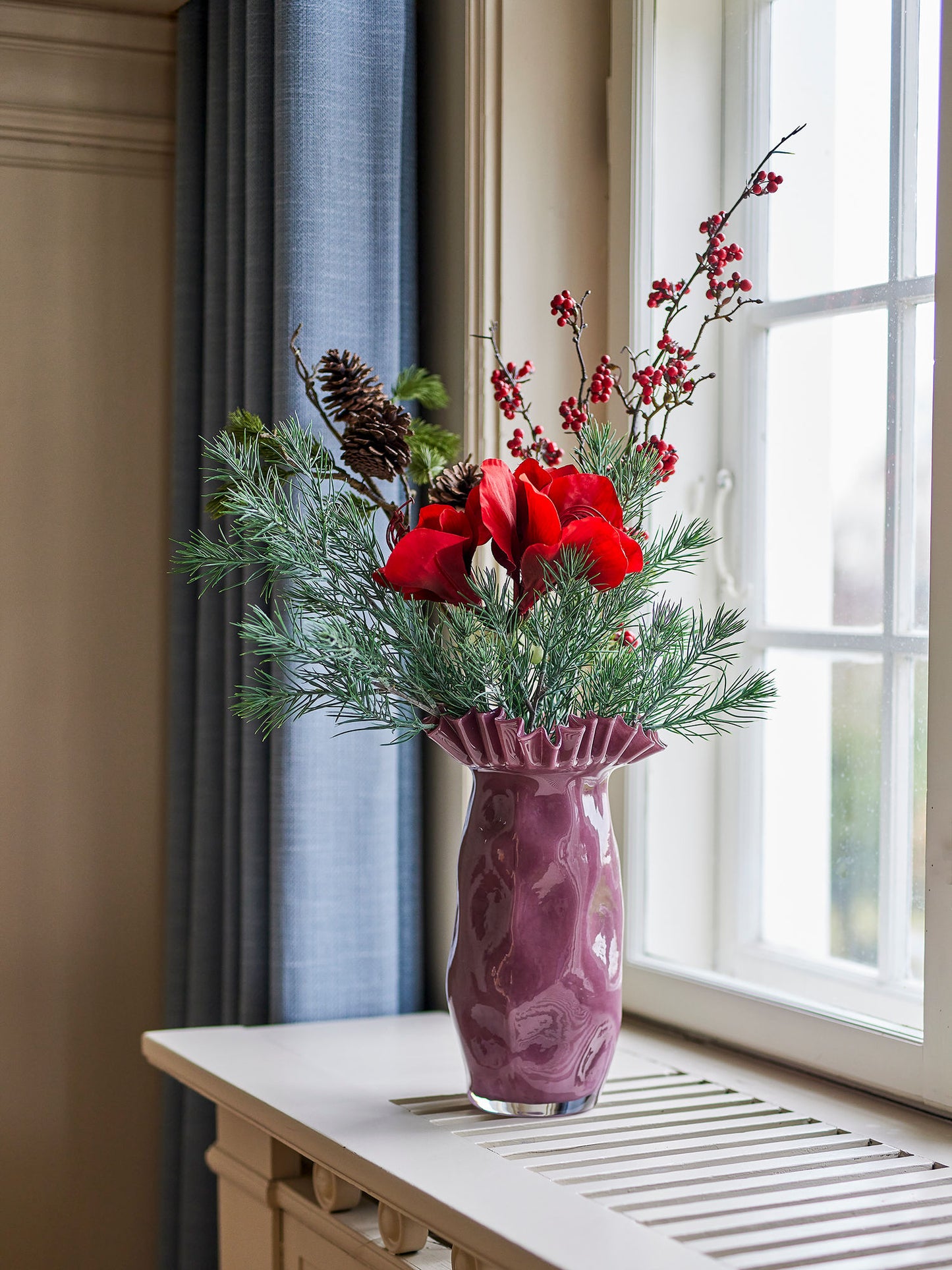 Bloomingville Sima Vase, Violett, Glas