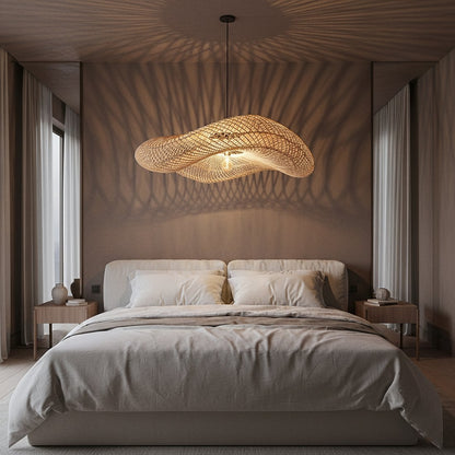 Wellenlampe natur XL
