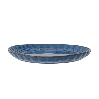 Bloomingville Latina Teller, Blau, Steingut