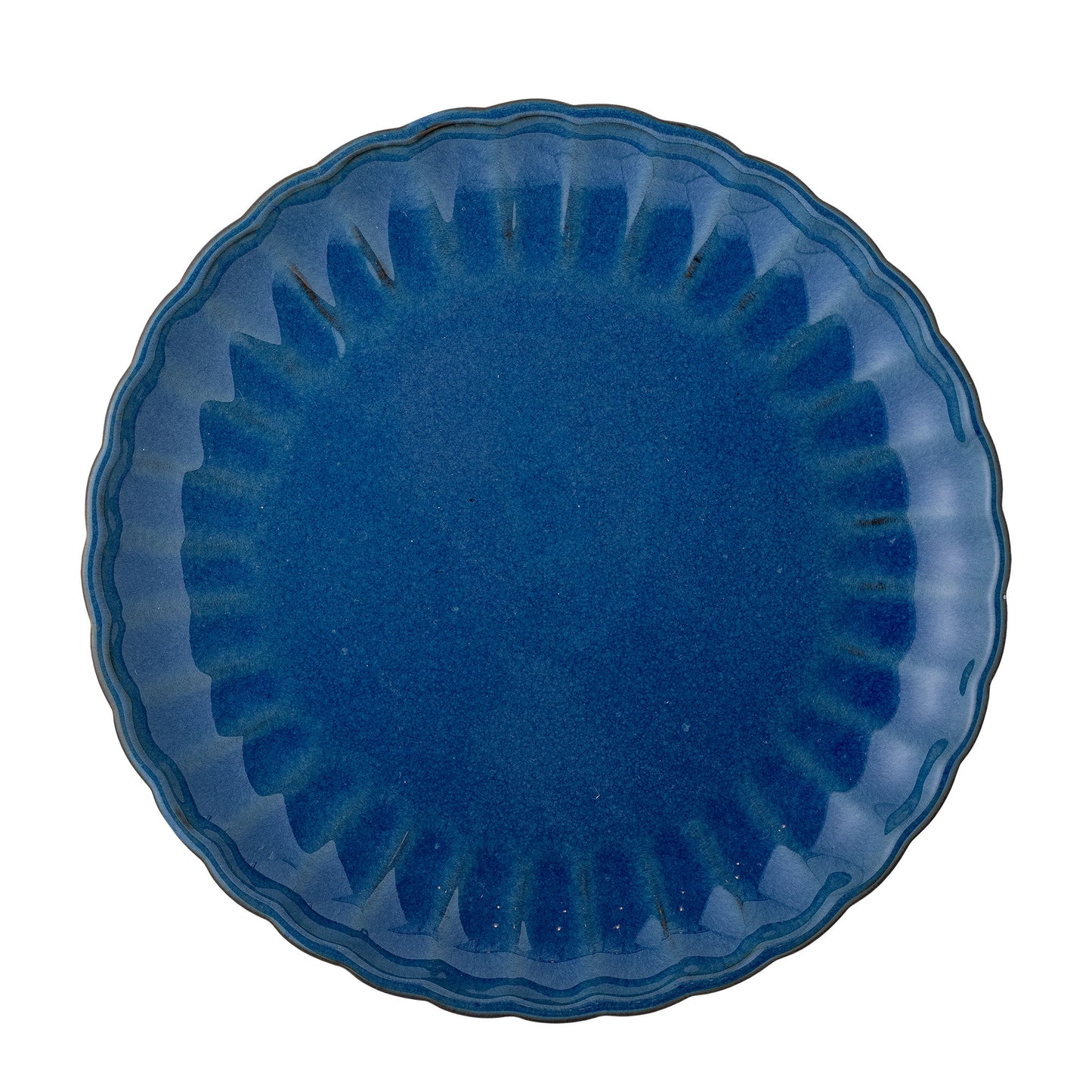 Bloomingville Latina Teller, Blau, Steingut