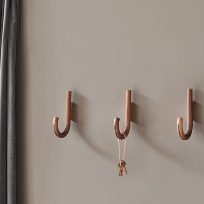 HOOK Kleiderbügel Walnuss Messing
