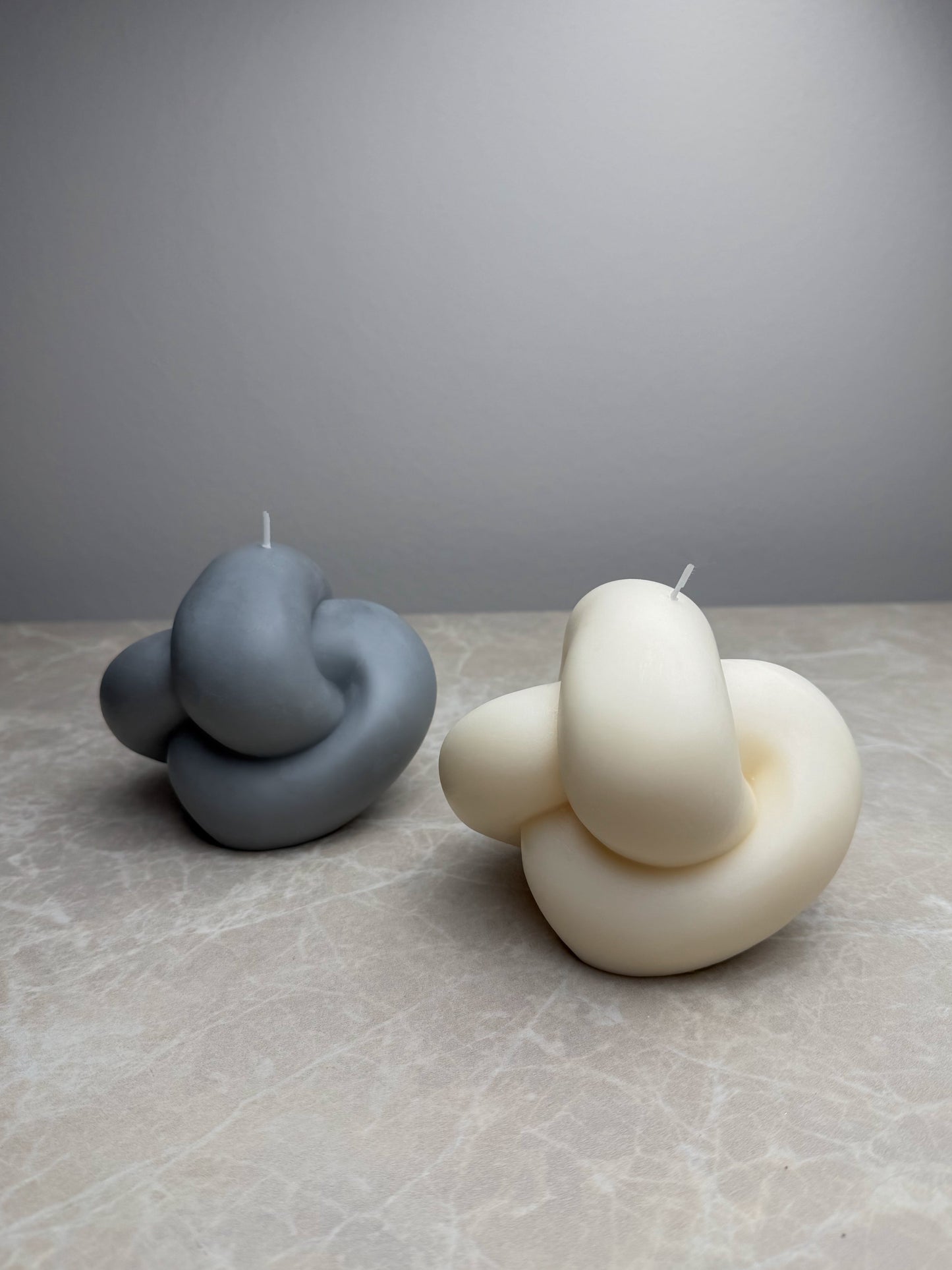 Knoten Kerzen | 2er Set