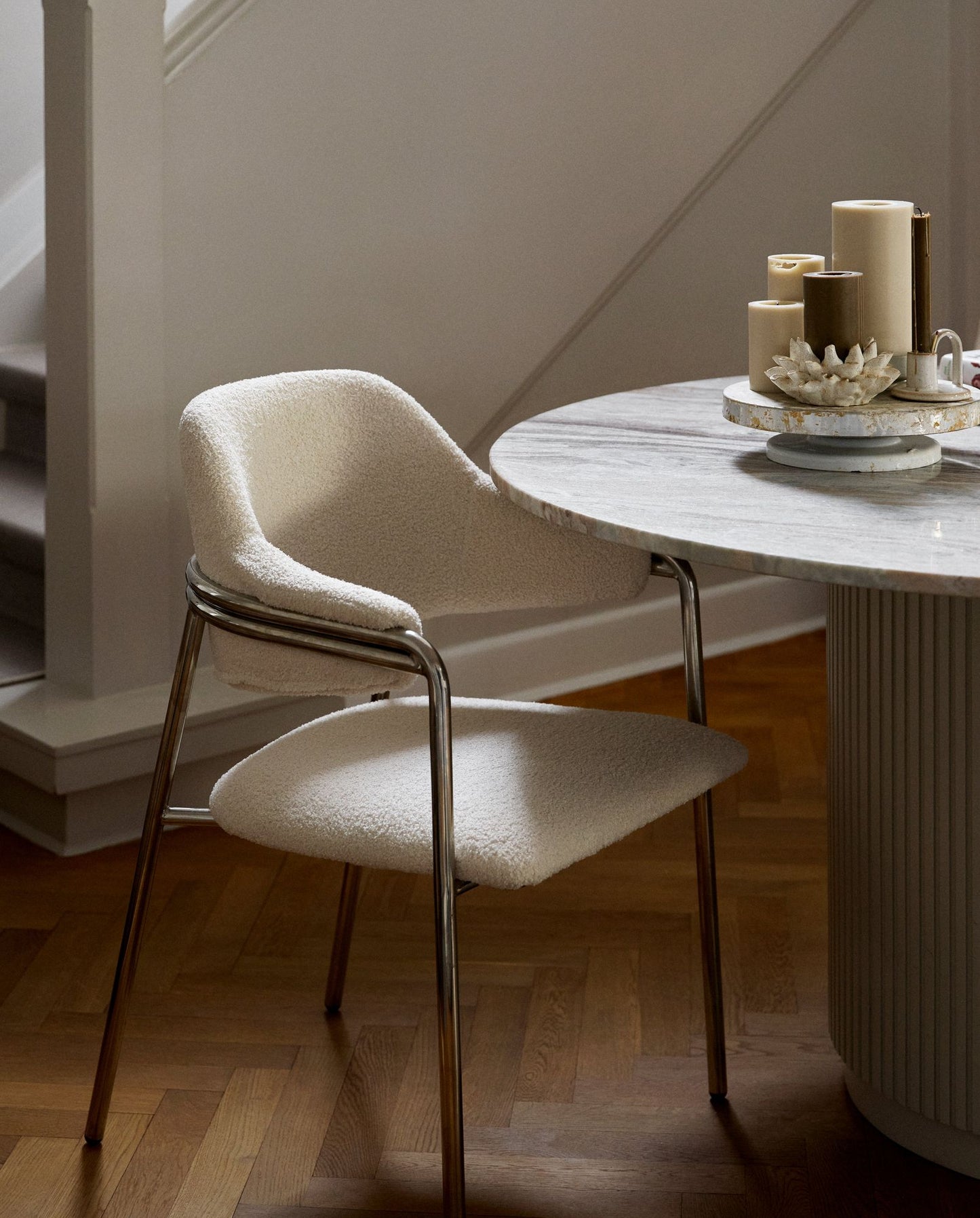 Nordal ALBERT Stuhl mit Lehne - off white
