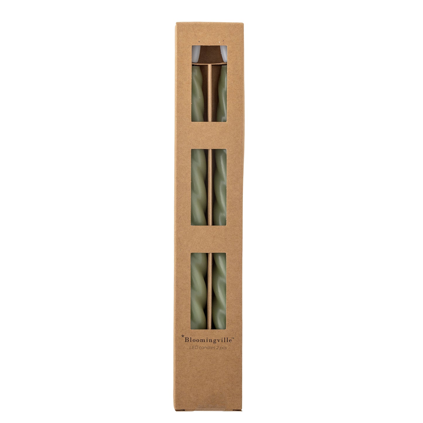 Bloomingville Ponza LED Candle, Grün, Paraffine