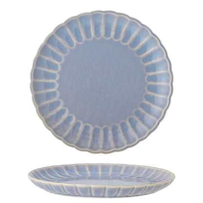 Bloomingville Latina Teller, Blau, Steingut