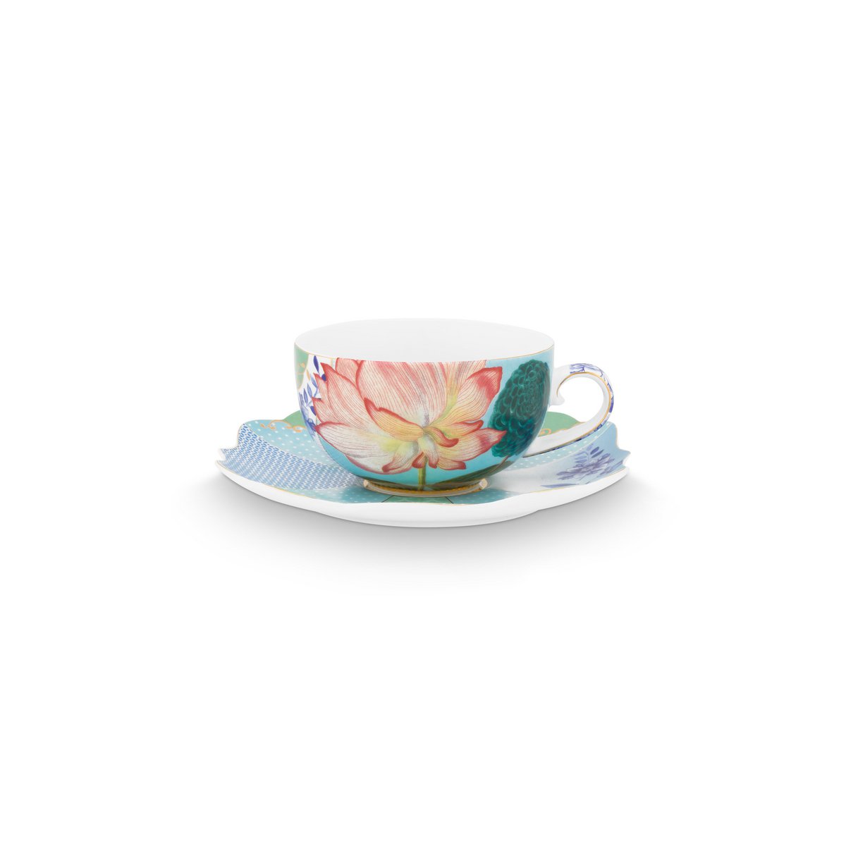 2er Set Teetassen & Untertassen Royal Flowers