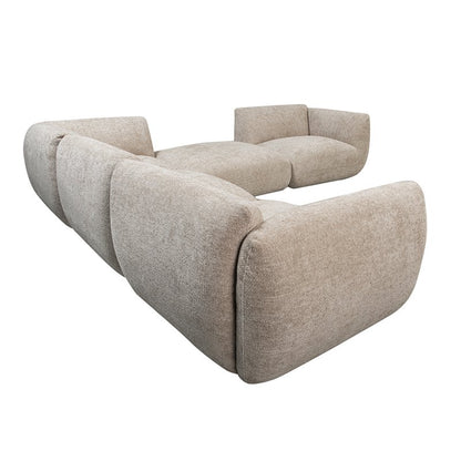 Sofa Amsterdam 5-teiliges Ecksofa Latte