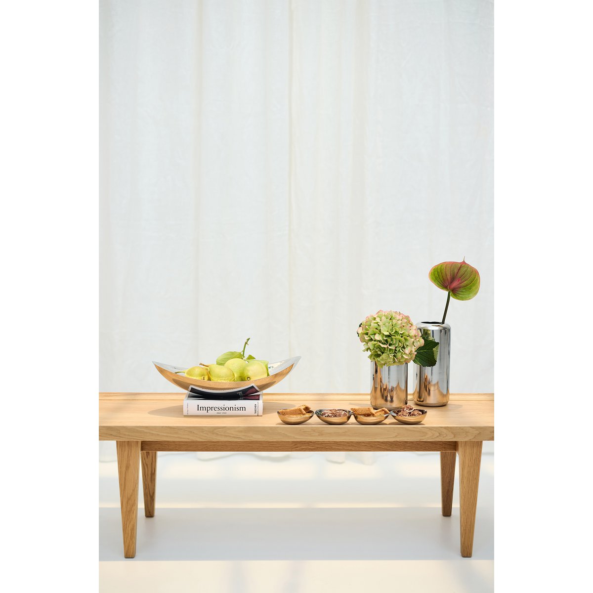 Snackschale 4-Fach Luma (L 38 cm), Edelstahl hochglanzpoliert
