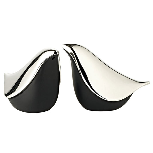 Salz- & Pfefferstreuer Dove, edel versilbert, anlaufgeschützt, Höhe 6 cm