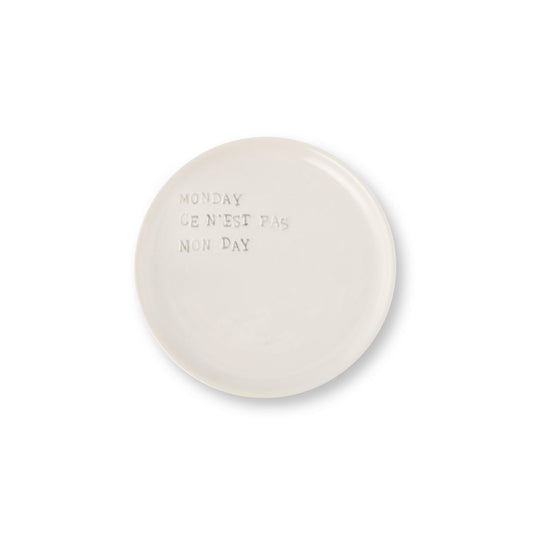 Wall Plate Ceramic Monday 15cm